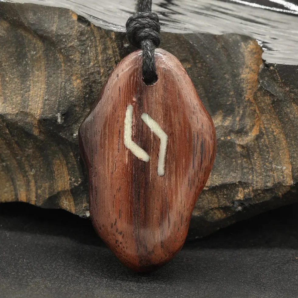 Rune Holz Schmuck jera - älteres Futhark