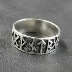 Runen Ring Schmuck Silber Bandring 925 Silber
