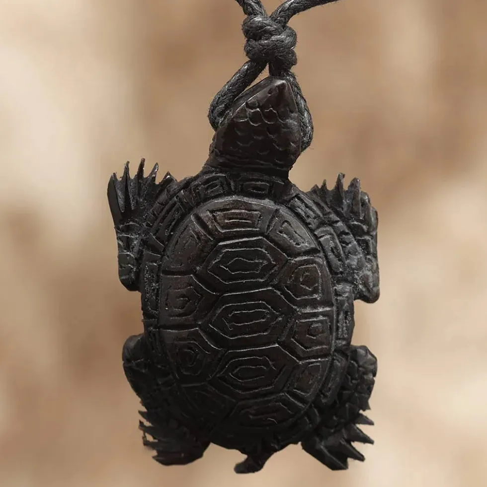 Schildkröte Kette Hornschmuck Anhänger