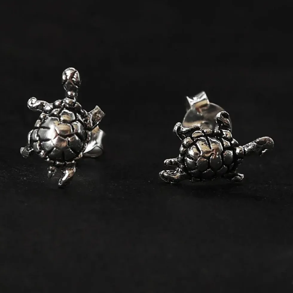 Schildkröte Ohrstecker 925 Silber Ohrschmuck