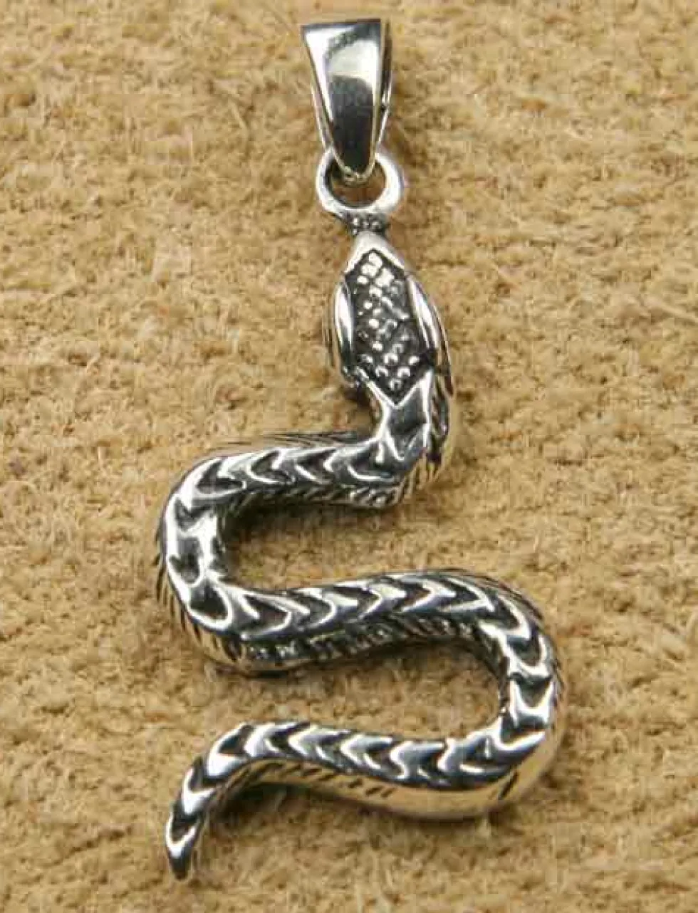 Schlange Kettenanhänger 925 Silber Schmuck