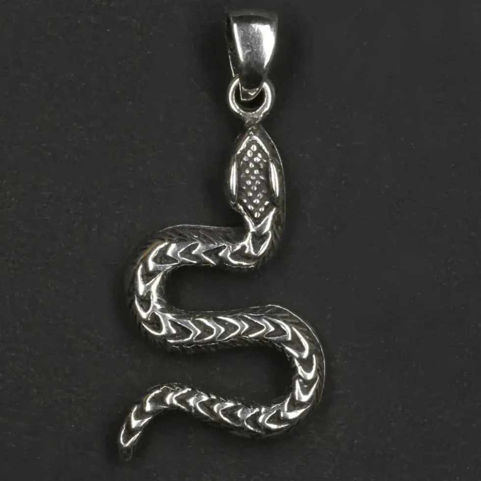 Schlange Kettenanhänger 925 Silber Schmuck