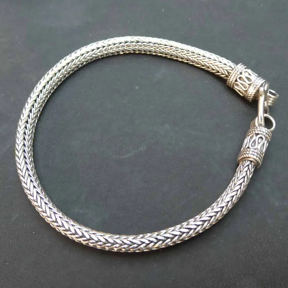 Schlangenarmband 925 Sterlingsilber 22cm 925 Silber