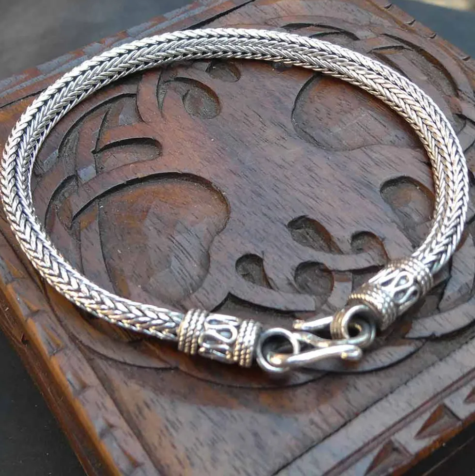 Schlangenarmband 925 Sterlingsilber 22cm 925 Silber
