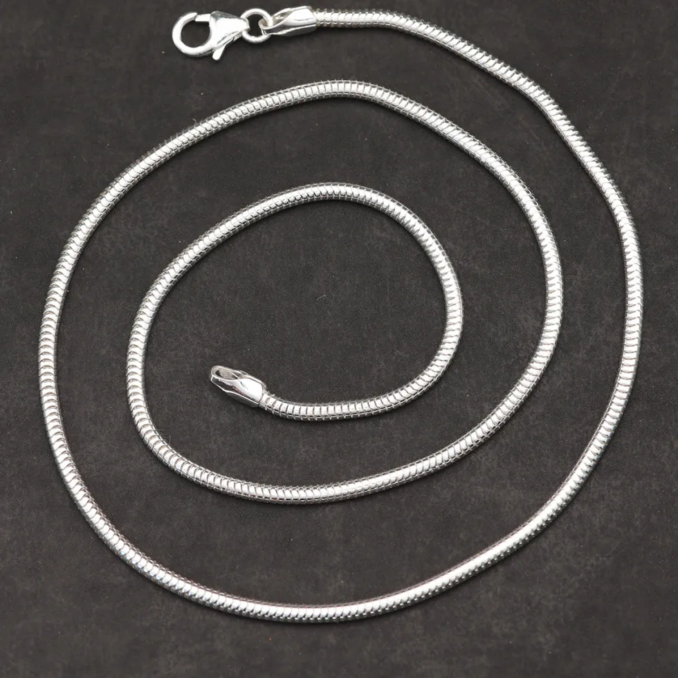 Schlangenkette 1,9mm 925 Silber Halskette diverse Längen