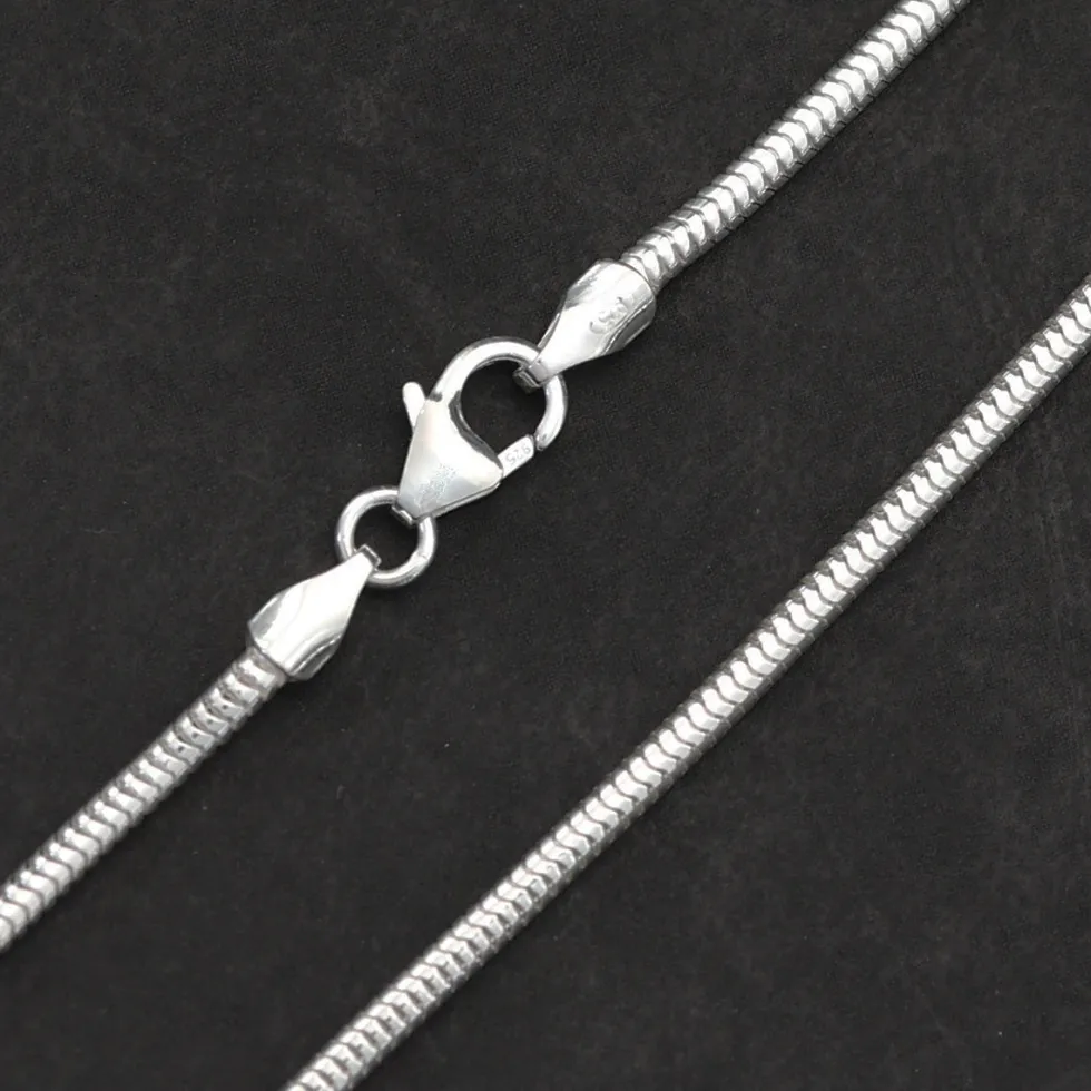Schlangenkette 1,9mm 925 Silber Halskette diverse Längen