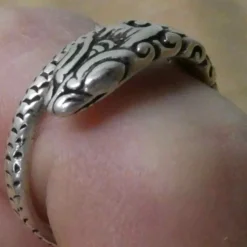 Schlangen Ring 925 Silber größenverstellbar