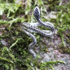 Schlange Ohrklemme 925er Silber Ohrschmuck