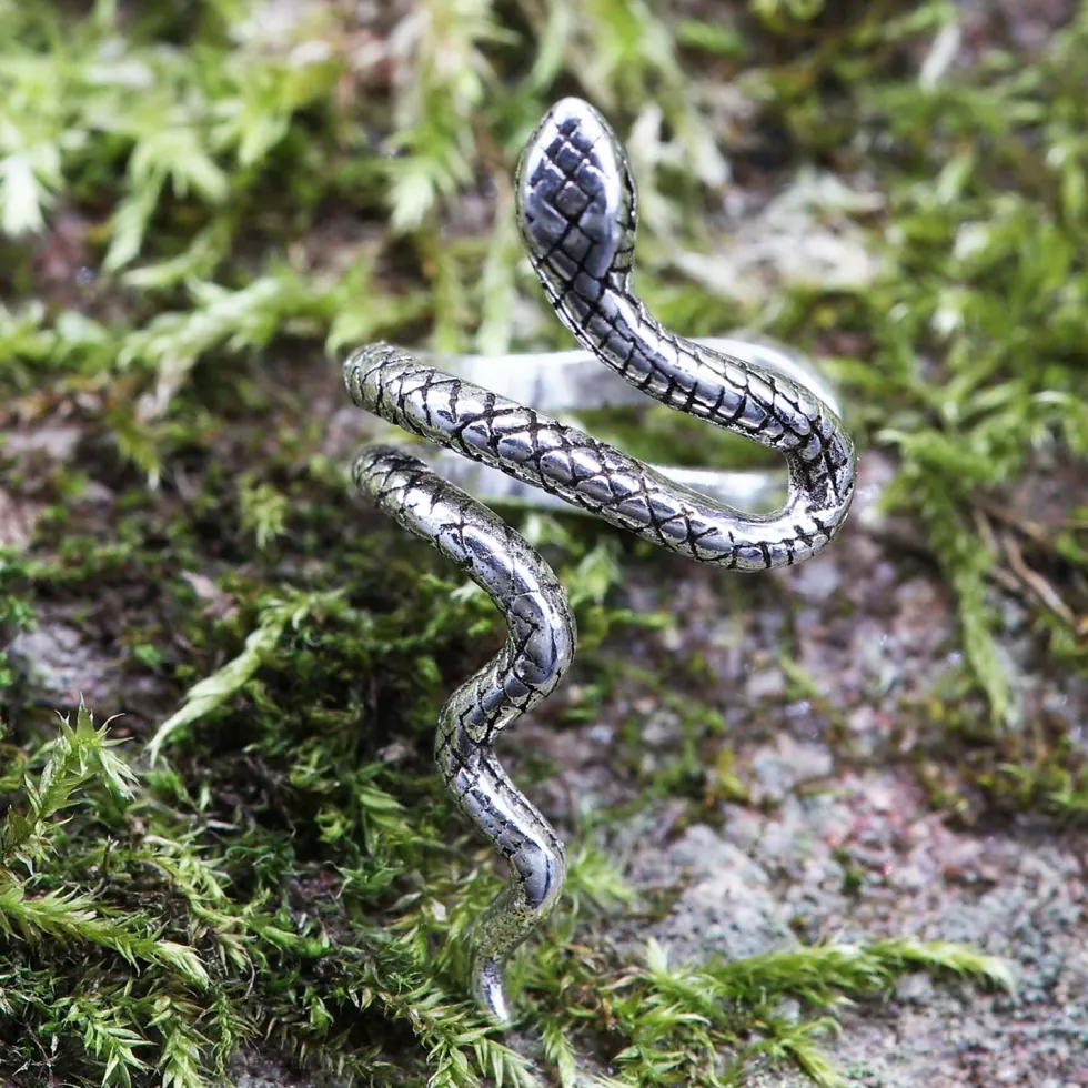 Schlange Ohrklemme 925er Silber Ohrschmuck