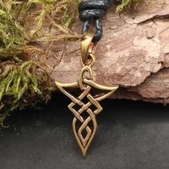 Schmuck Bronze keltischer Anhänger Dreieck