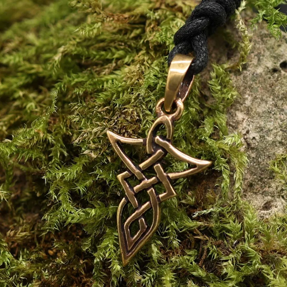 Schmuck Bronze keltischer Anhänger Dreieck