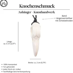 Schmuck Rabe Schädel Knochen Kette