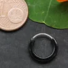 Schwarze Creole Silber 12 mm 2mm vierkant 925 Silber