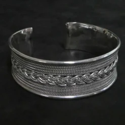 Silber Armreif 22mm Stärke Herren Damen Wikingerschmuck