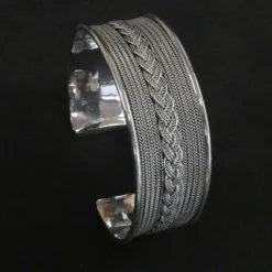 Silber Armreif 22mm Stärke Herren Damen Wikingerschmuck