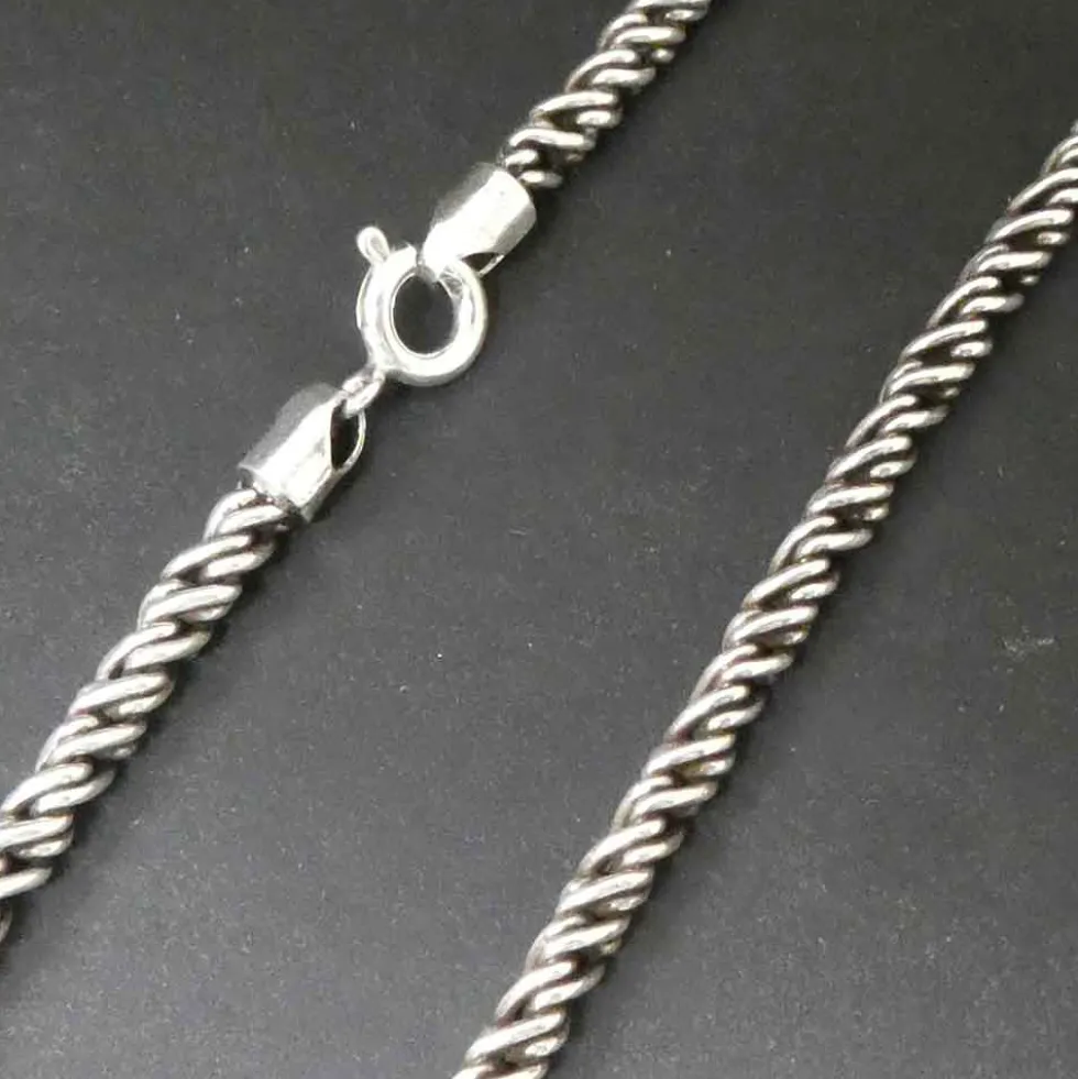 Silberkette gedreht 3 mm Halskette 925 Silber
