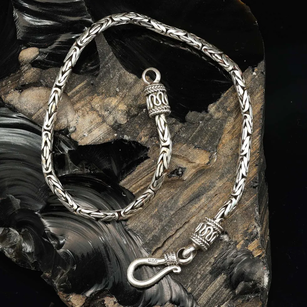 Silberschmuck Armband Königskette 2,5mm 925 Silber