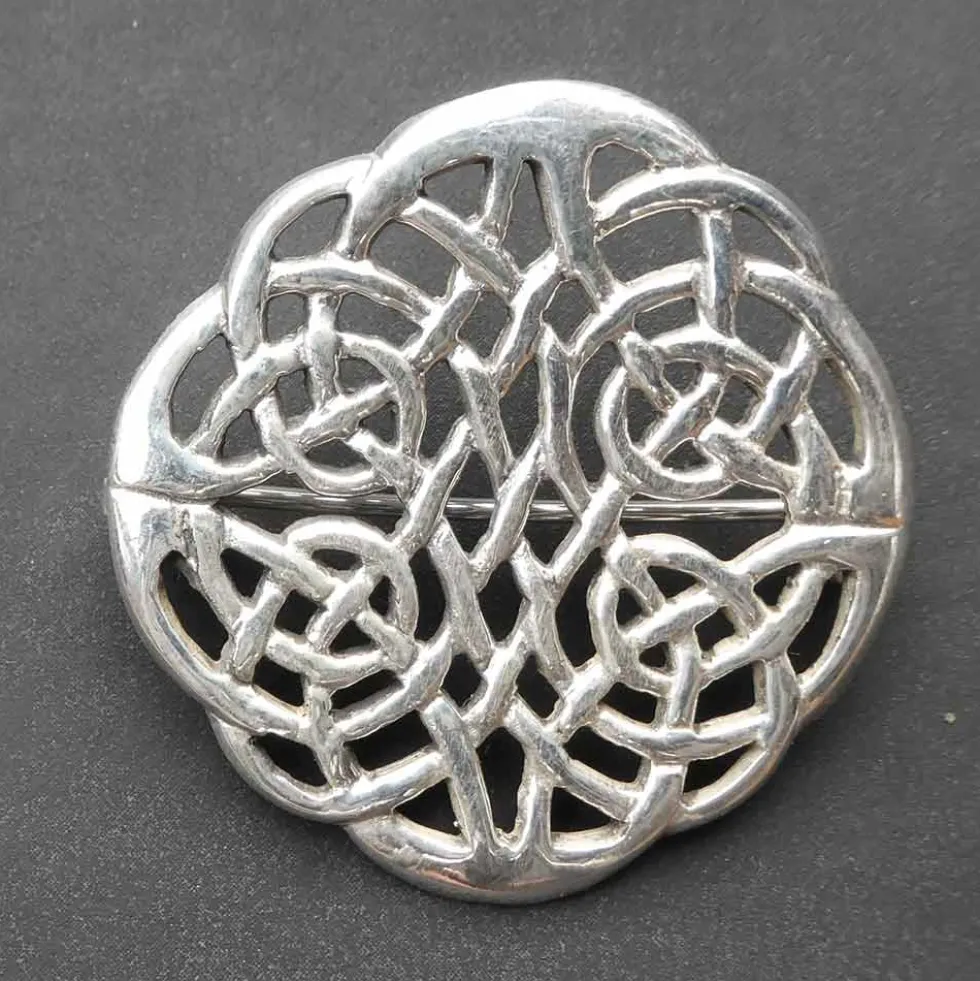 Silberschmuck Brosche Vierjahreszeiten keltischer Schmuck 925 Silber