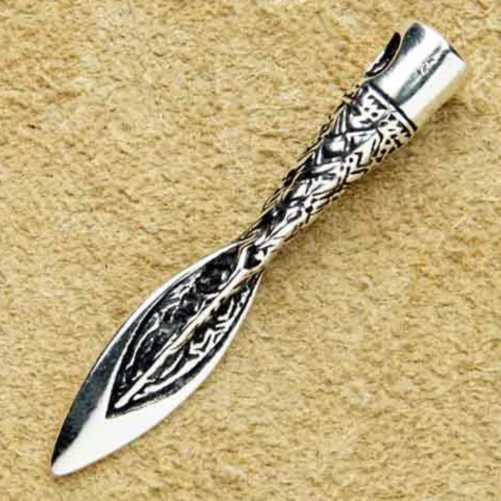 Speerspitze Schmuck Anhänger 925 Silber Kettenanhänger