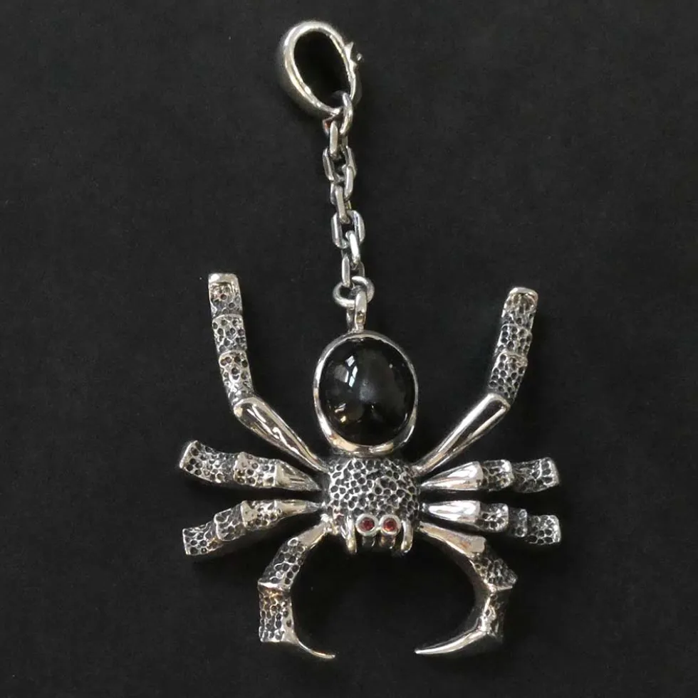 Spinne groß Gothic Ausgefallener Anhänger Auffallend 925 Silber