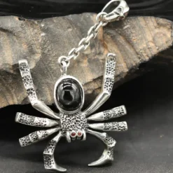 Spinne groß Gothic Ausgefallener Anhänger Auffallend 925 Silber