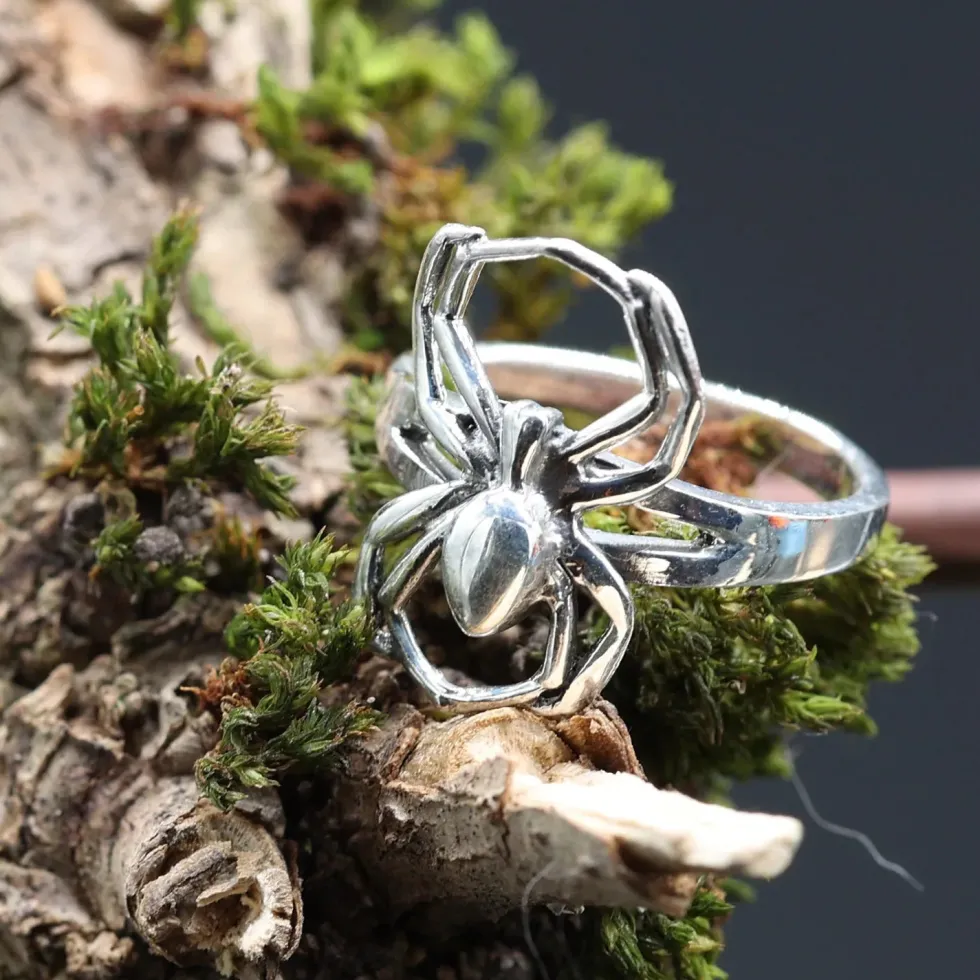 Spinne Ring Gothic Schmuck Silber 925 Damenring Punk