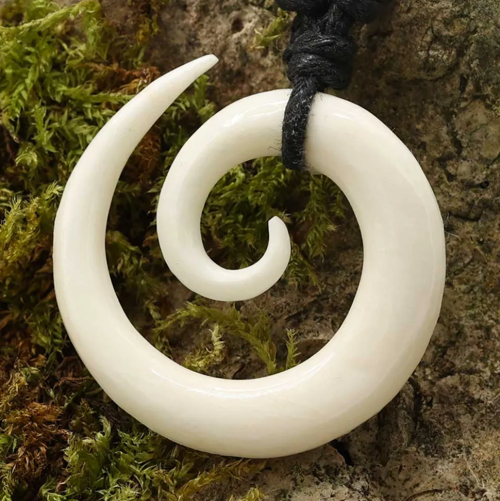 Spirale Maori Schmuck aus knochen Kettenanhänger