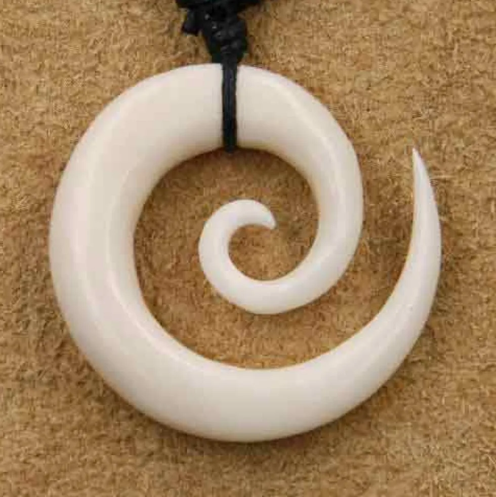 Spirale Maori Schmuck aus knochen Kettenanhänger