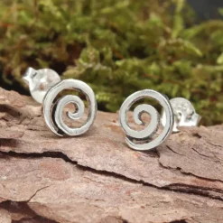 Spiralen Ohrstecker 925 Silber Ohrschmuck Ohrring