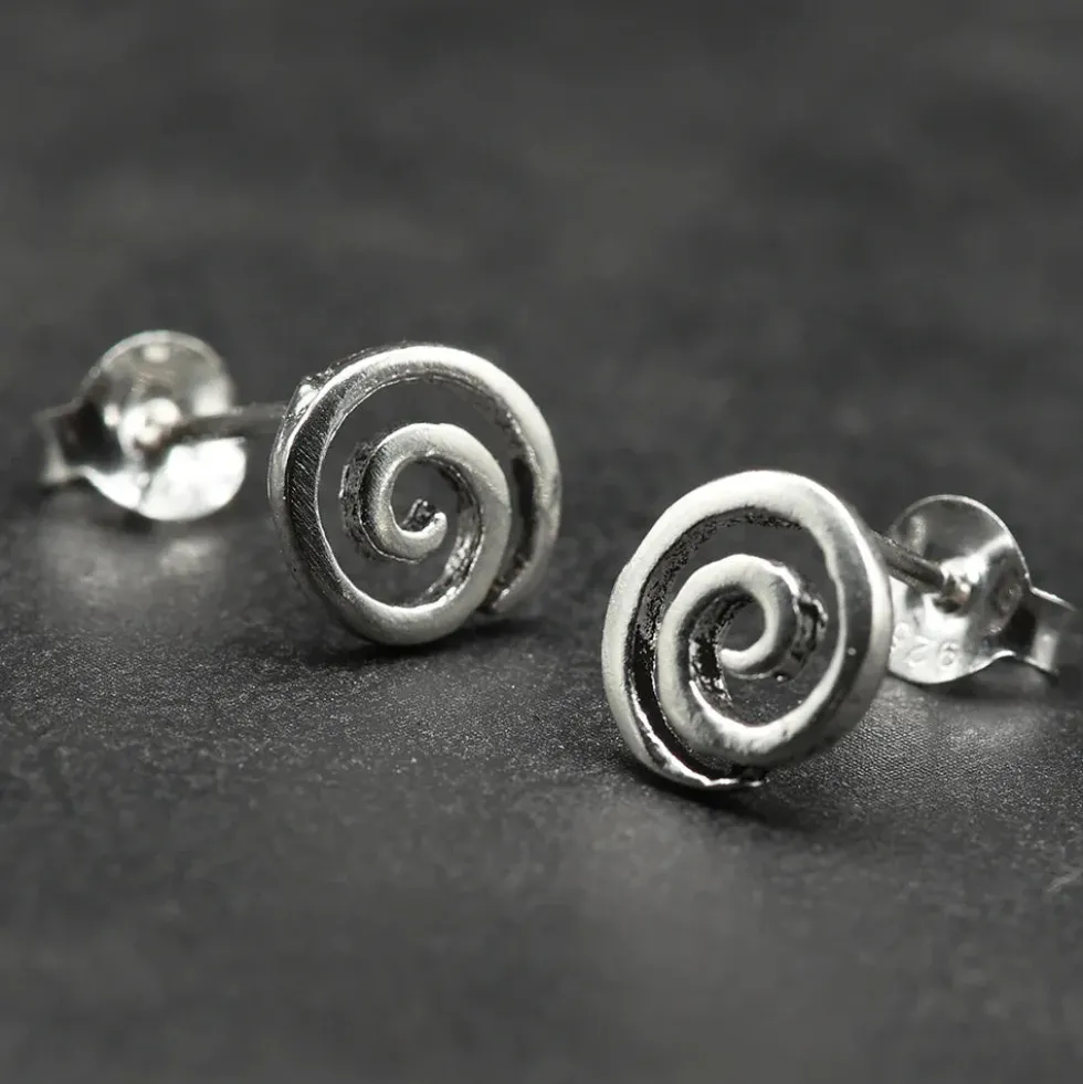 Spiralen Ohrstecker 925 Silber Ohrschmuck Ohrring