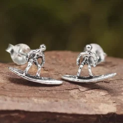 Surfer Ohrstecker 925 Silber Ohrschmuck