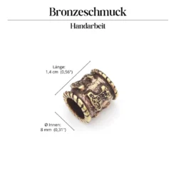 Thor Hammer Bartschmuck Bronze Wikingerschmuck