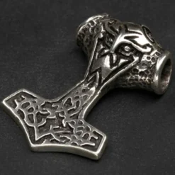 Thor Hammer massiv 925 Silber Schmuck Anhänger