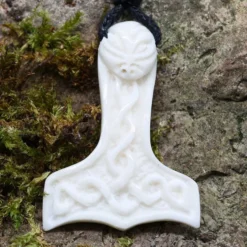 Thor Hammer Schmuck aus Knochen Kette