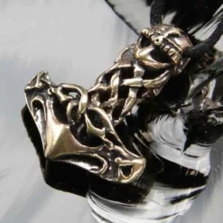 Thors Hammer Bronze Anhänger Schmuck