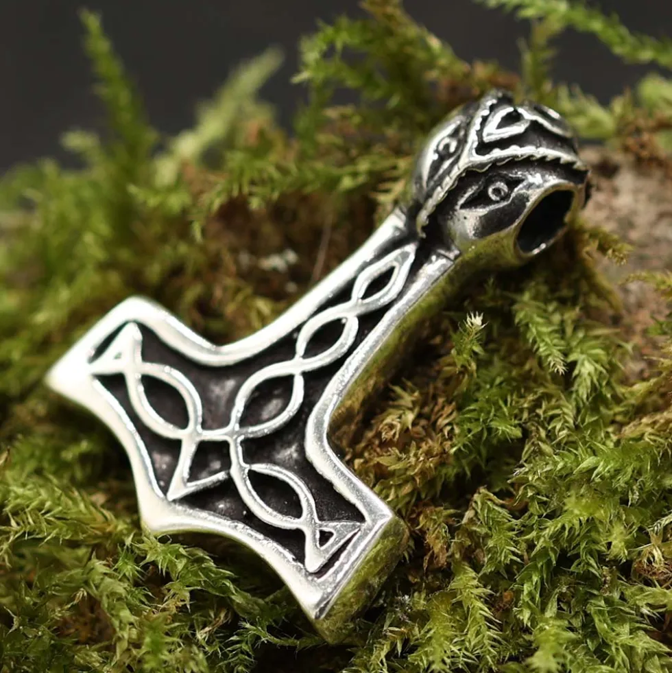 Thors Hammer fein Schmuck Anhänger aus Silber 925