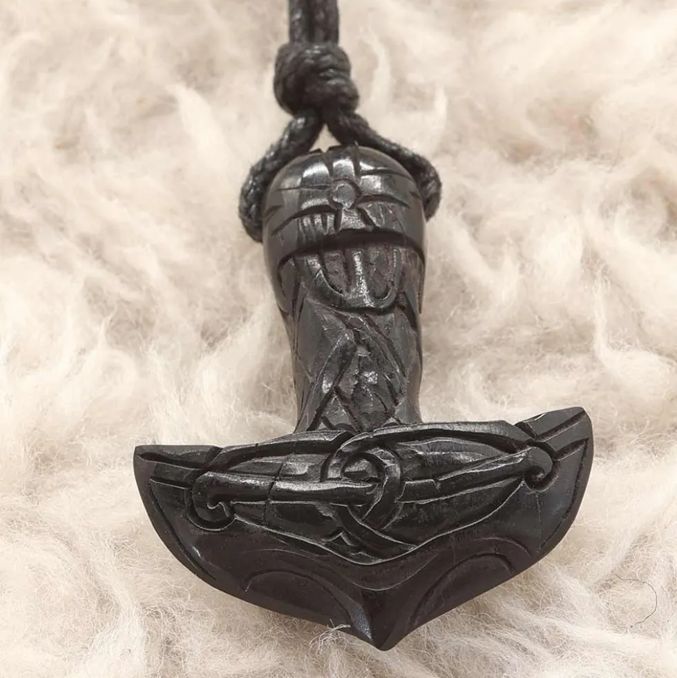 Thors Hammer Halskette Horn Schmuck Anhänger Kette