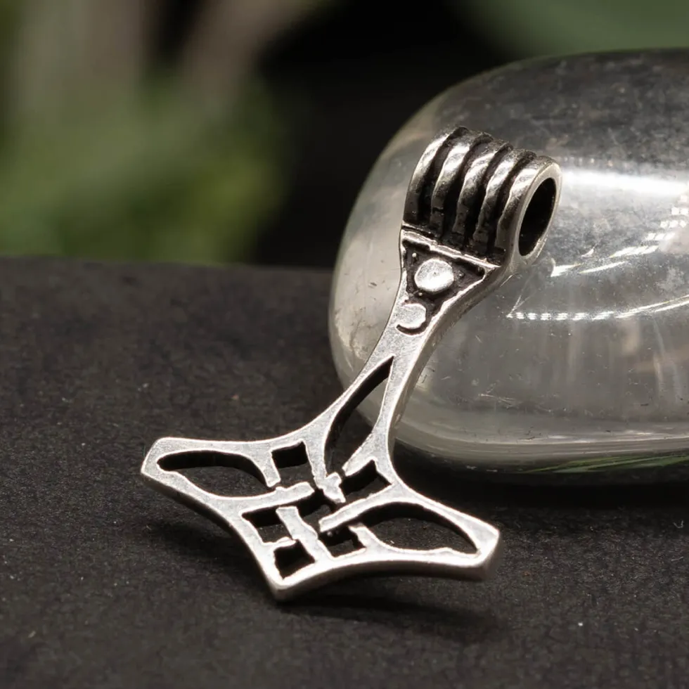 Thors Hammer klein Kettenanhänger Silberschmuck 925 Silber