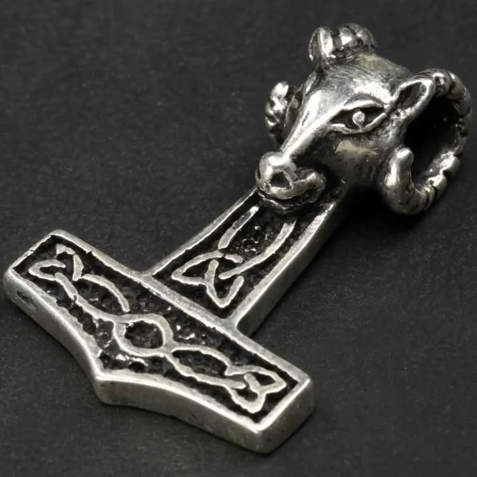 Thors Hammer Schmuck Kettenanhänger 925 Silber