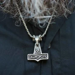 Thors Hammer Schmuck Kettenanhänger 925 Silber