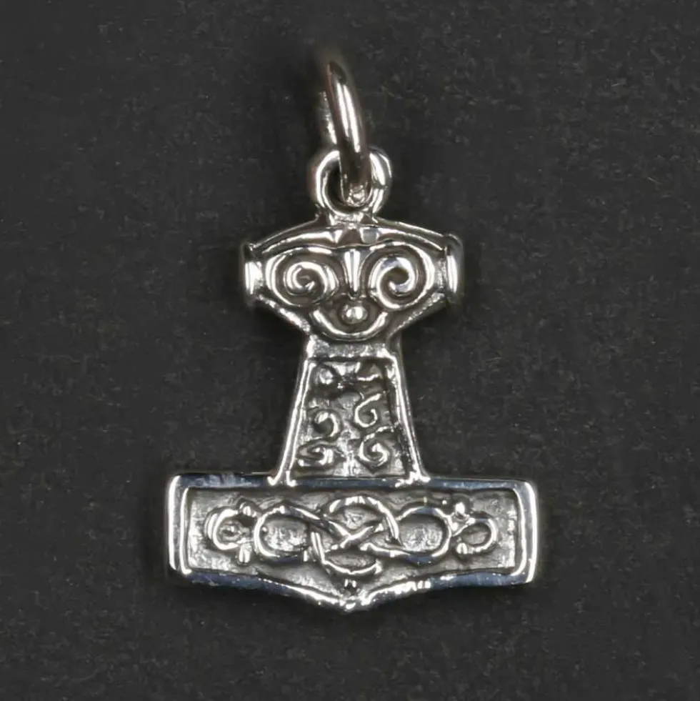Thors Hammer Schmuck mini Kettenanhänger 925 Silber