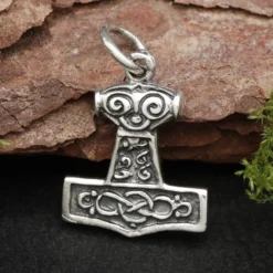 Thors Hammer Schmuck mini Kettenanhänger 925 Silber