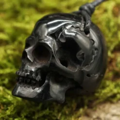 Totenkopf Horn Schmuck Anhänger