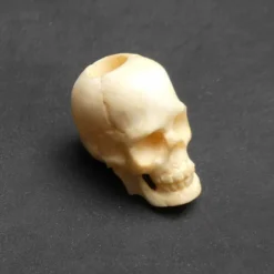 Totenkopf Knochen Bartperle Farbe antik Bartschmuck