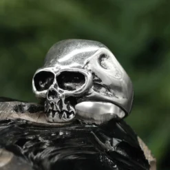 Totenkopf Ring Schmuck 925 Silber Gothic Skull