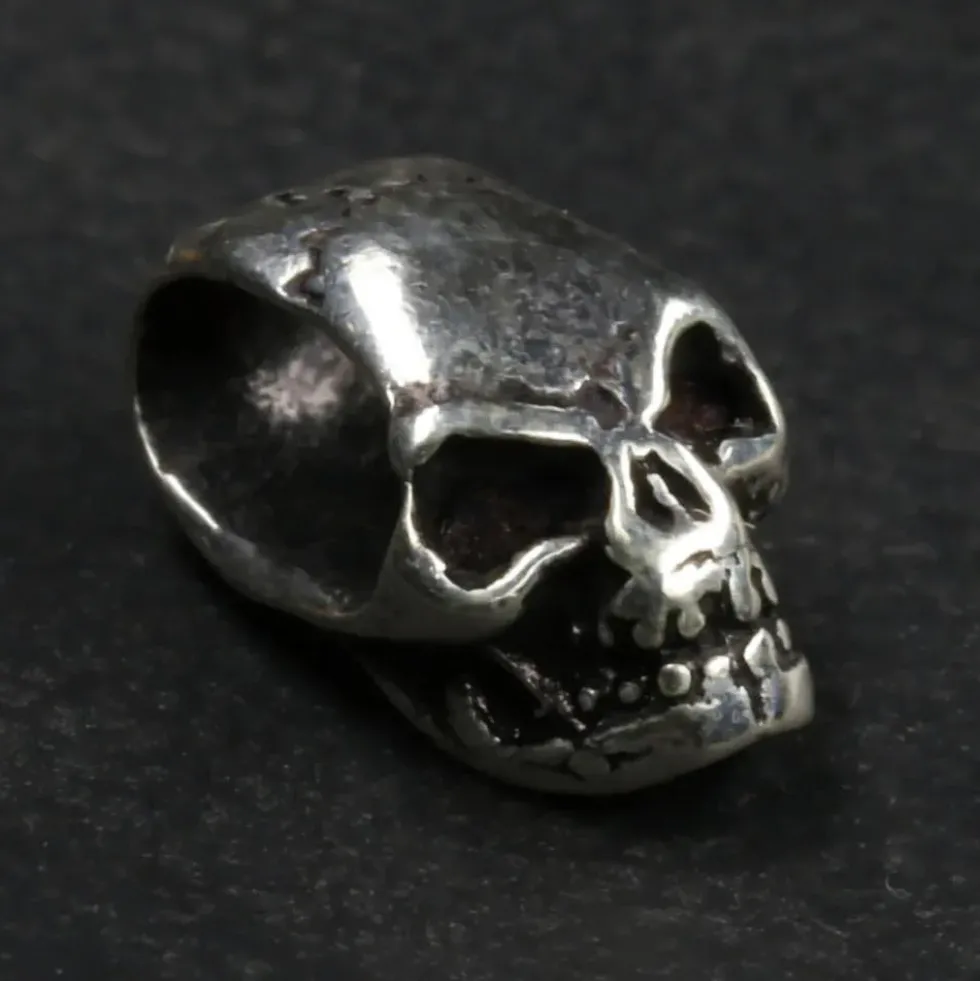 Totenkopf Schmuck Anhänger Schmuckperle 925 Silber