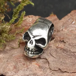 Totenkopf Schmuck Anhänger Schmuckperle 925 Silber