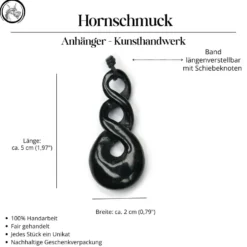 Triple Maori Hornschmuck Anhänger Kette