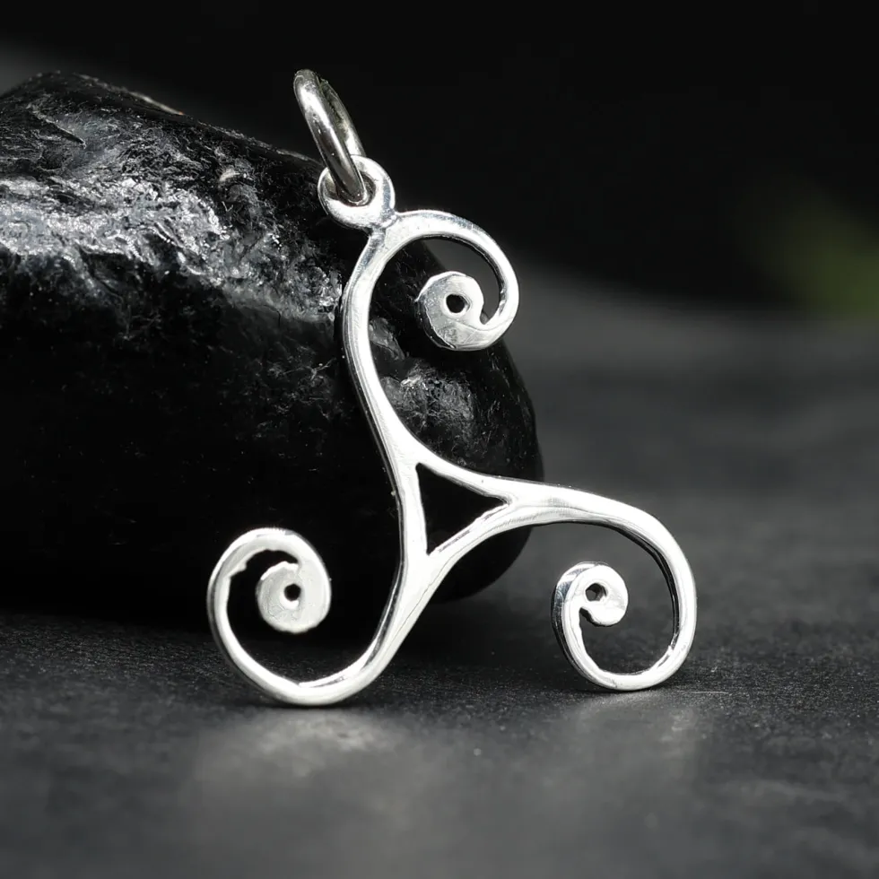 Triskelion Schmuck Anhänger 925 Silber Triskel