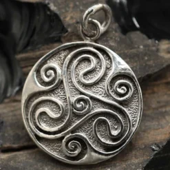Triskelion Shild Schmuck Anhänger aus Silber Triskel Kettenanhänger 925 Silber